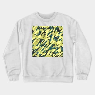 Teal light green Camouflage Crewneck Sweatshirt